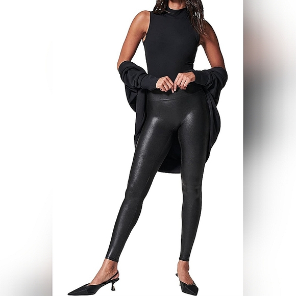 Black Leather Leather Leggings In Spring Spring Outfits Leggings